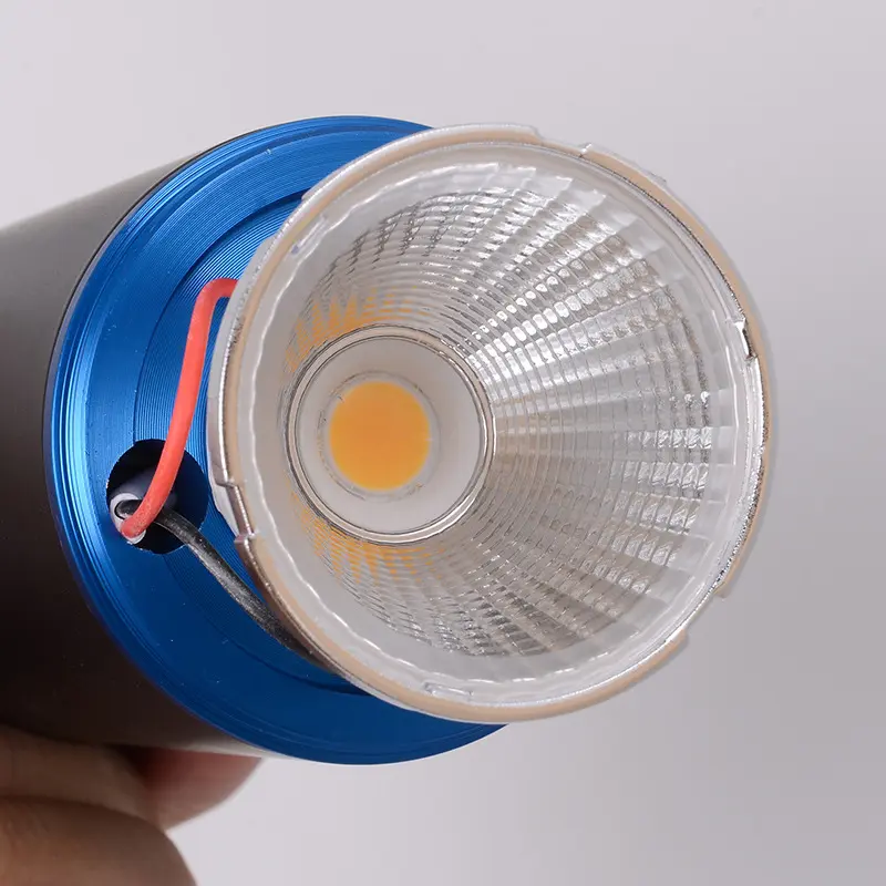 Suspension LED cylindrique en aluminium, style macaron
