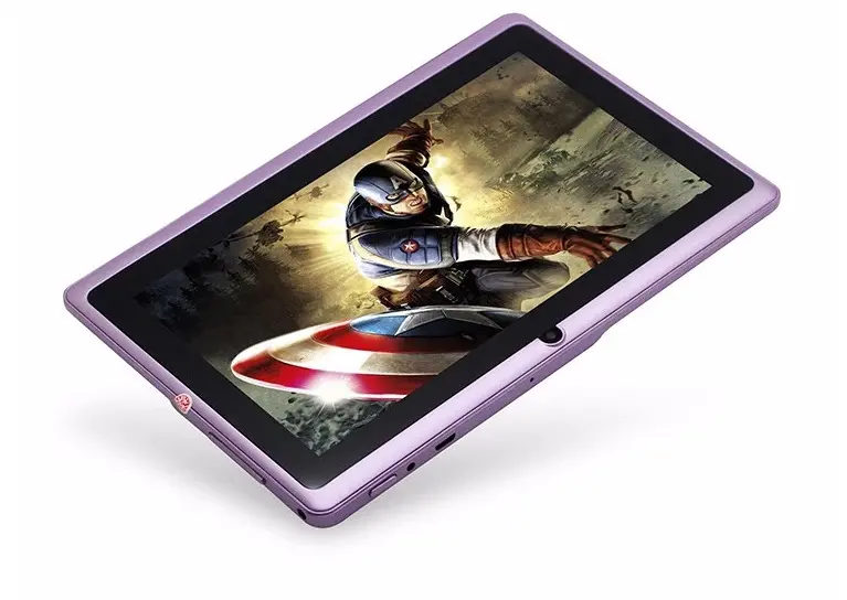 Tablette 7 pouces colorée WiFi avec double caméra, jusqu’à 16 Go