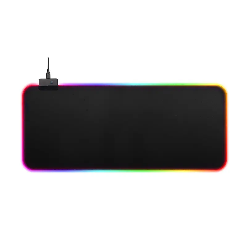 Tapis LED 11 modes pour souris et clavier, éclairage sur 4 côtés