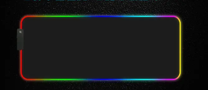 Tapis RGB 12 modes pour souris, 14 tailles au choix