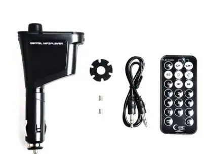 Transmetteur FM lecteur MP3 pour voiture avec USB, carte SD et écran