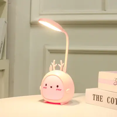 Veilleuse de chevet pastel LED à alimentation USB, 21 cm de haut
