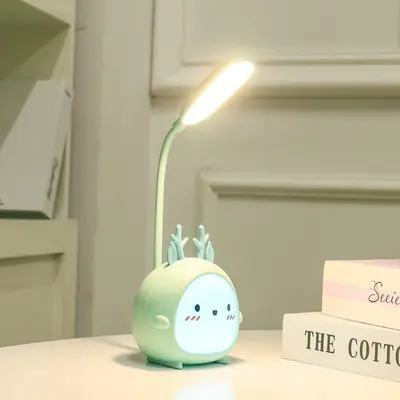 Veilleuse de chevet pastel LED à alimentation USB, 21 cm de haut