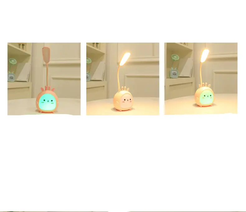 Veilleuse de chevet pastel LED à alimentation USB, 21 cm de haut