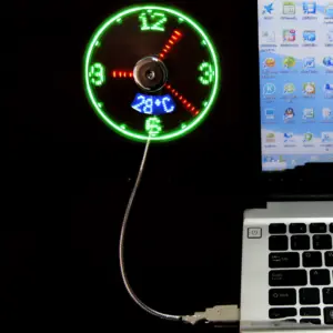 ventilateur usb horloge