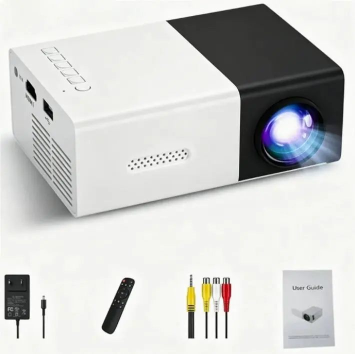 Vidéoprojecteur compact 600 lumens à LED, compatible 1080p