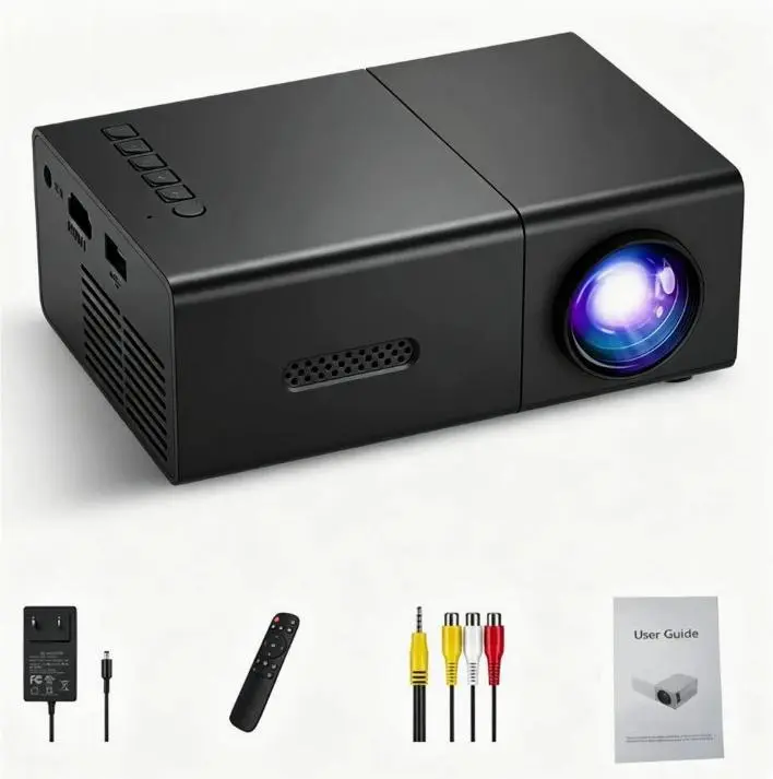 Vidéoprojecteur compact 600 lumens à LED, compatible 1080p