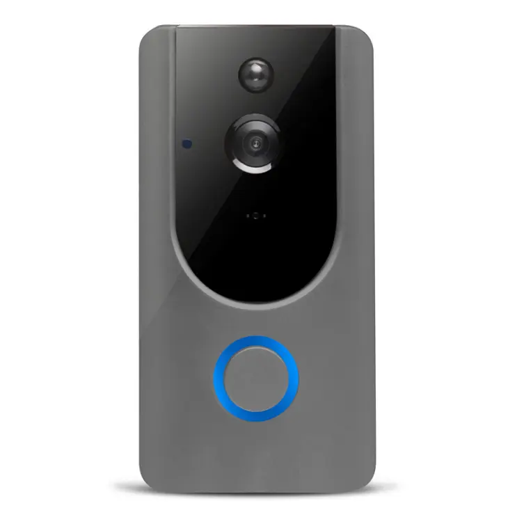 Visiophone 2 piles 18650 WiFi 720p, grand angle 166° et interphone