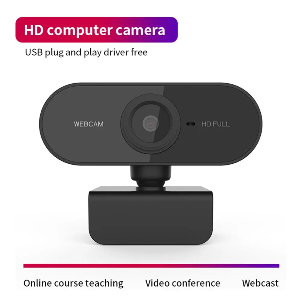 Webcam autofocus 1080p USB avec micro intégré et câble de 1,2 m